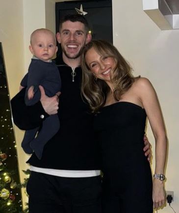 Georgie Bell and Ryan Christie with their son Leo